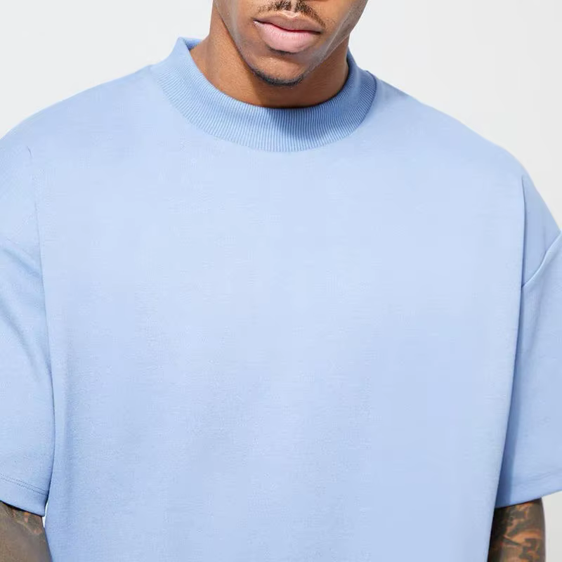 Loomaya Oversized Sky Blue Tee – Minimal Street Essential