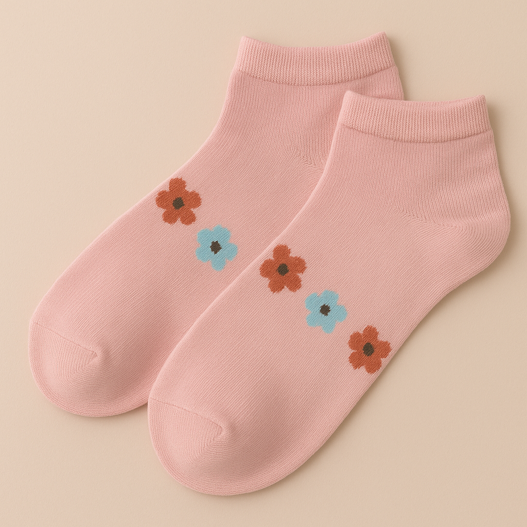 Bloom Frill Socks – Pack of 3 Pairs (Floral Edition)