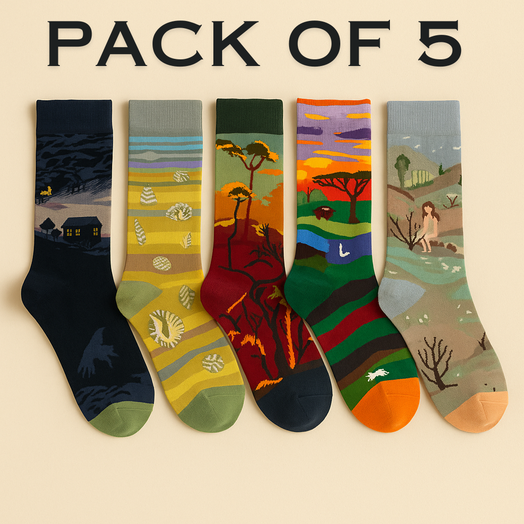 Loomaya Signature Edition Socks – Premium Designer Packs (Set of 3 & 5)