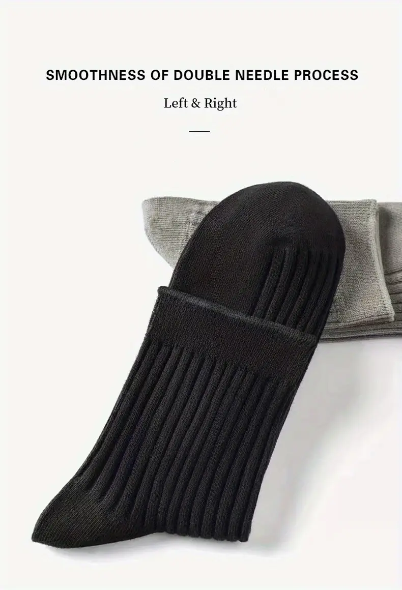 Premium Combed Cotton Socks – Classic Duo Pack (1 White + 1 Black)