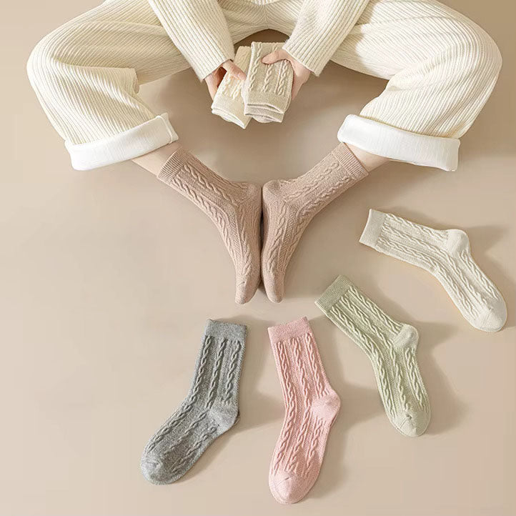 Everyday Grace Patterned Cotton Socks – Pack of 5