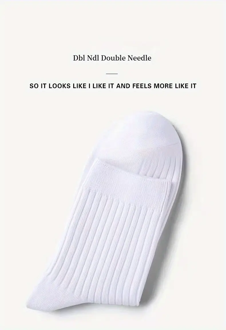 Premium Combed Cotton Socks – Classic Duo Pack (1 White + 1 Black)