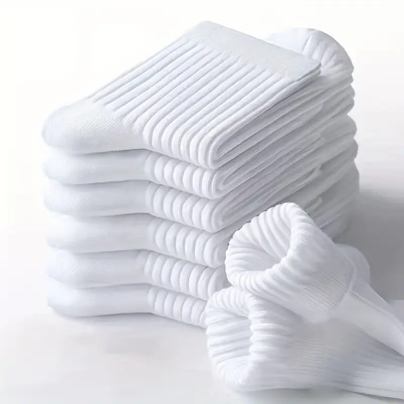 Premium Combed Cotton Socks – Classic Duo Pack (1 White + 1 Black)