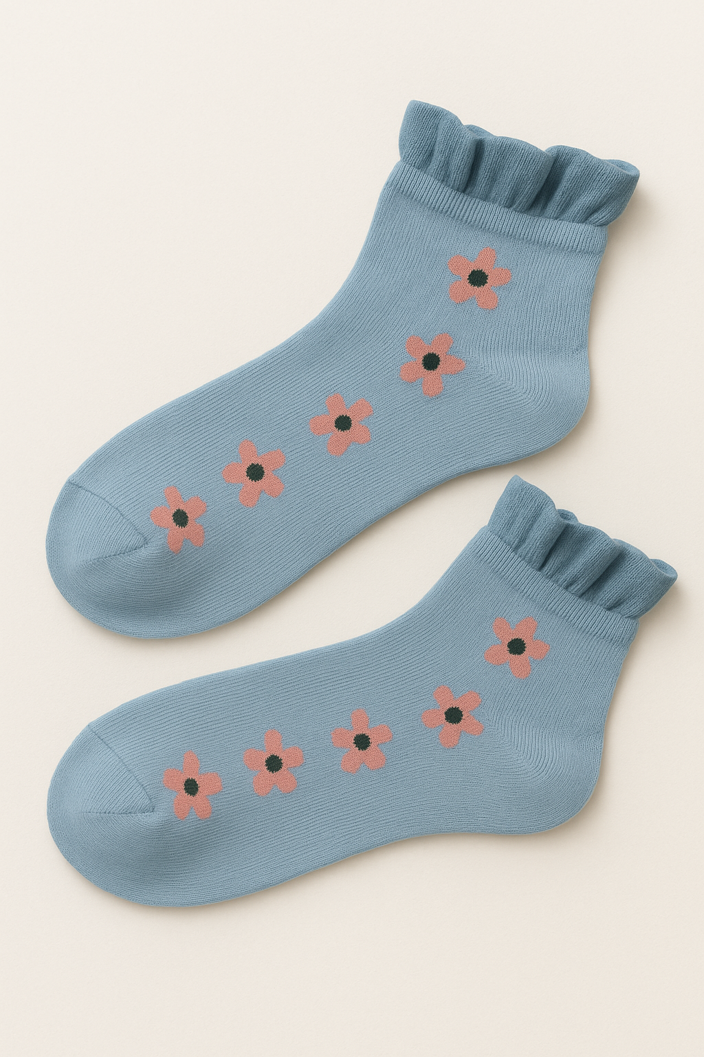 Bloom Frill Socks – Pack of 3 Pairs (Floral Edition)