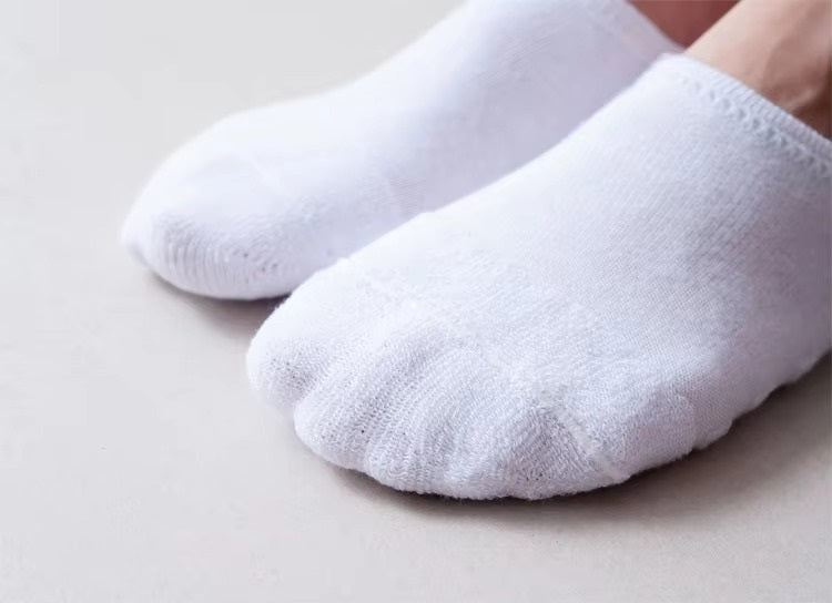 Breathable Terry Cotton No-Show Socks – Anti-Slip Grip (3-Pair Combo | Everyday Neutrals)