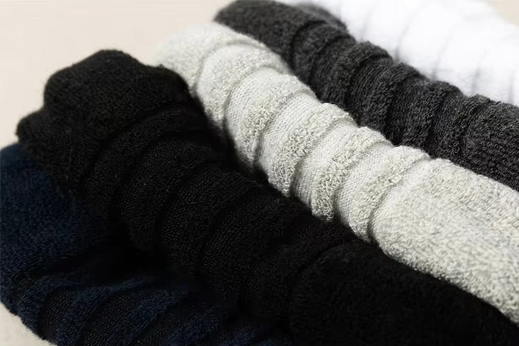 Breathable Terry Cotton No-Show Socks – Anti-Slip Grip (3-Pair Combo | Everyday Neutrals)