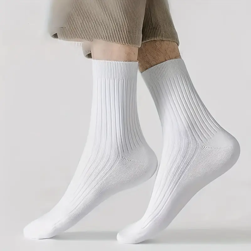 Premium Combed Cotton Socks – Classic Duo Pack (1 White + 1 Black)