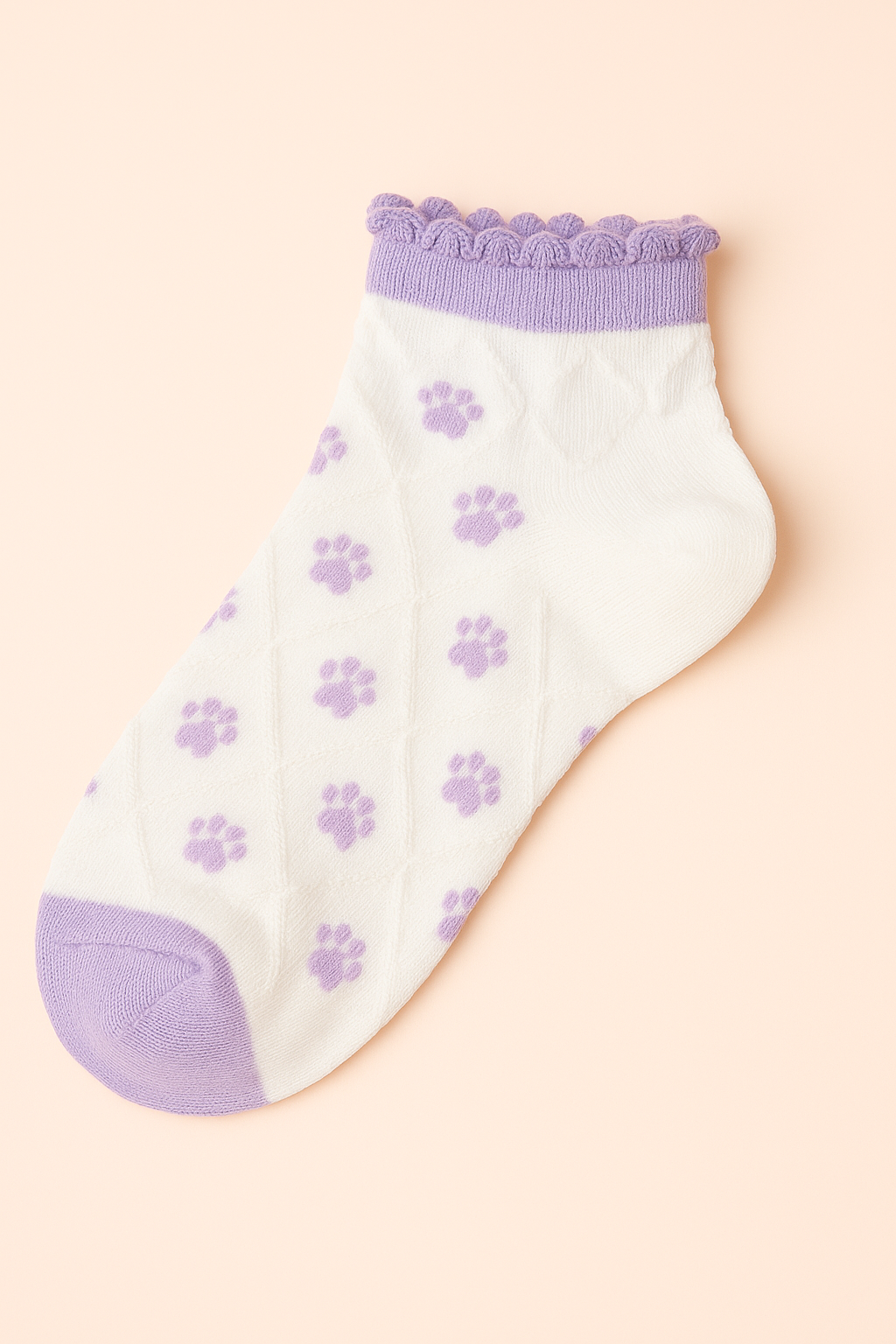 Pastel Kitty Charm – Pack of 5 Socks
