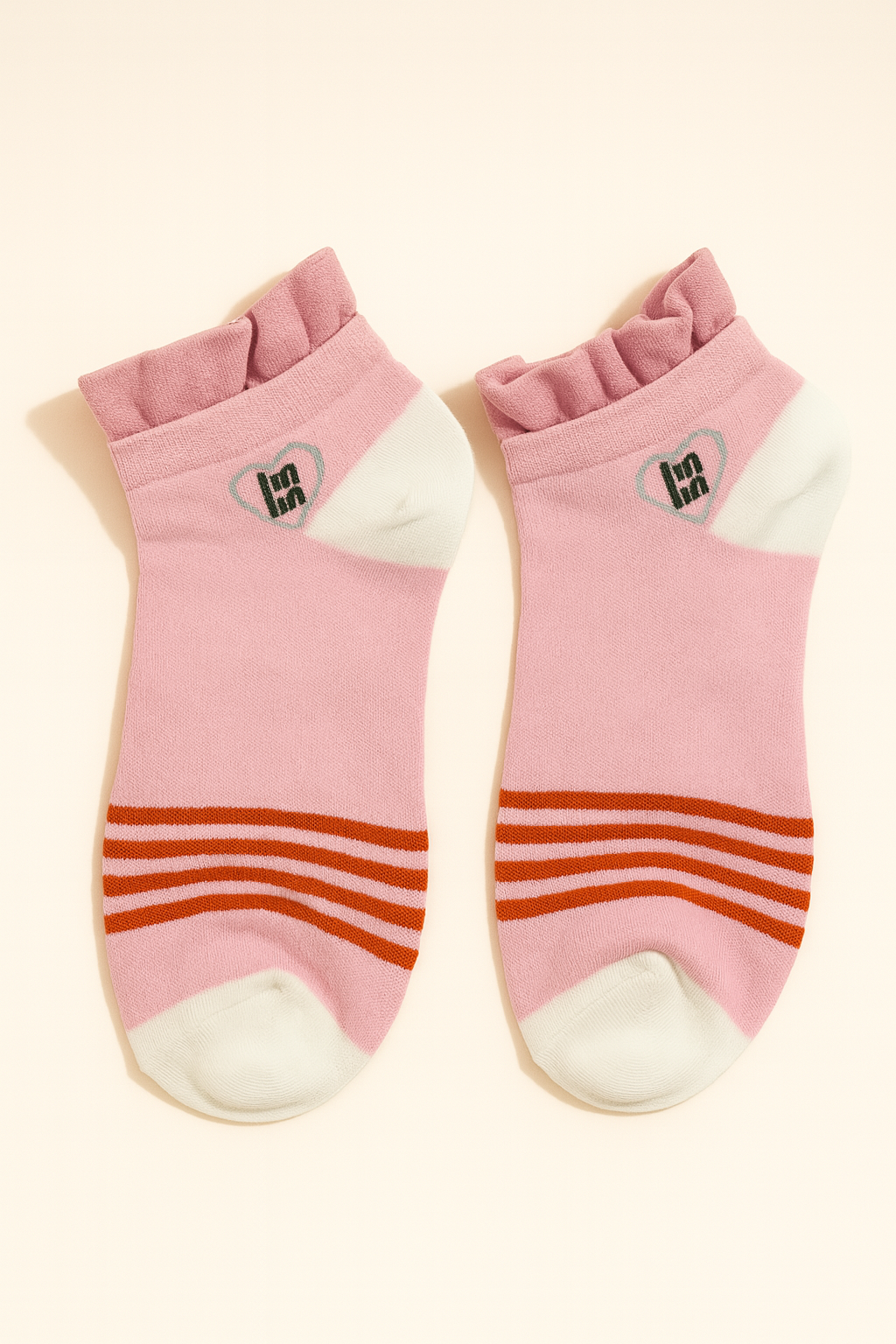 Pastel Geometry Ruffle Socks - Pack of 3 Pairs