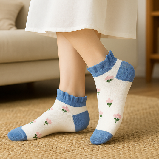 Blossom Floral Fantasy Socks - Pack of 3